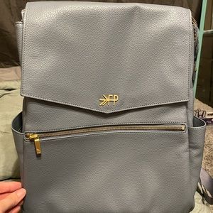 Freshly Picked Diaper Backpack in Dusty Blue